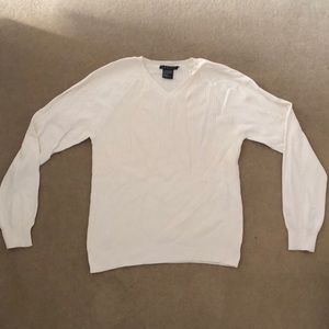 Theory white/slightly off-white Knit Sweater
